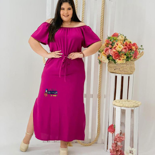 Vestidos Longo Plus Size Duna No Atacado